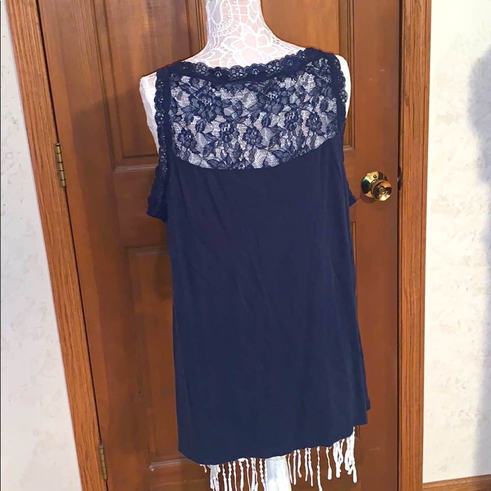 Lace Cami navy blue